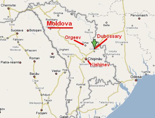 Kishev Molova Map